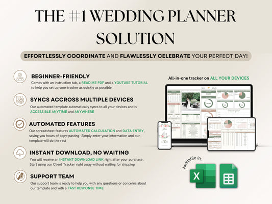 The Ultimate Wedding Planner Spreadsheet